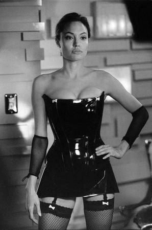 Angelina Jolie Poster Black and White Mini Poster 11"x17"