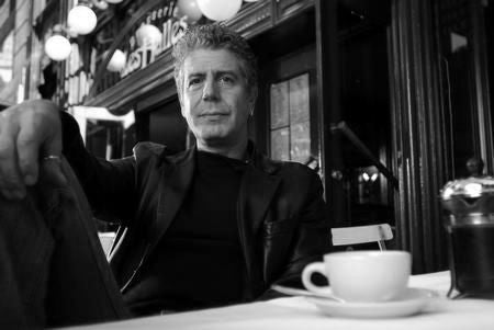 Anthony Bourdain poster Black and White poster for sale cheap United States USA