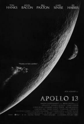 Apollo 13 Poster Black and White Mini Poster 11"x17"