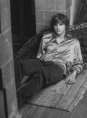 Ashton Kutcher poster Black and White poster for sale cheap United States USA