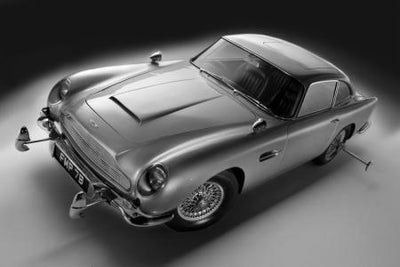 Aston Martin Db5 black and white poster