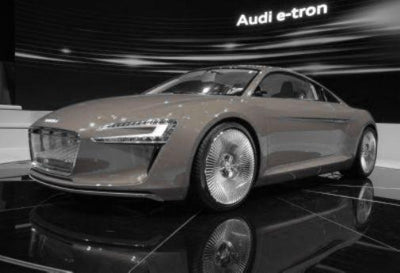 Audi E Tron Concept Black and White Metal Poster Choose Style The Poster Depot