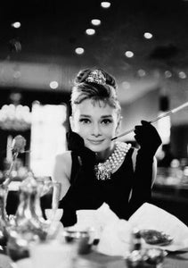 Audrey Hepburn Poster Black and White Poster 27"x40"