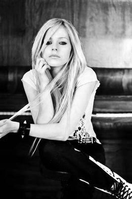Avril Lavigne Poster Black and White Poster On Sale United States