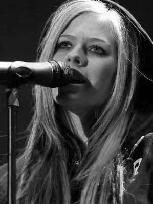Avril Lavigne poster Black and White poster for sale cheap United States USA