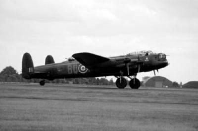 Avro Lancaster Bomber Poster Black and White Mini Poster 11