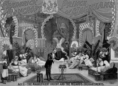 Bancroft Magic black and white poster