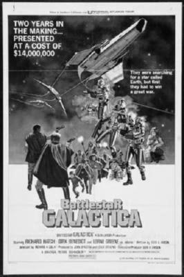 Battlestar Galactica Poster Black and White Poster 16"x24"
