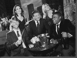 30 Rock Poster Black and White Poster 16"x24"