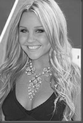 Amanda Bynes black and white poster