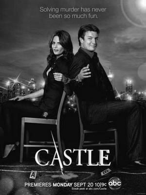 Castle black and white poster