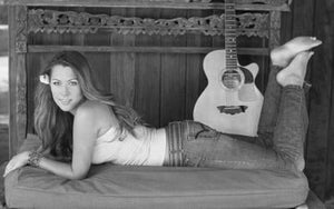 Colbie Caillat black and white poster