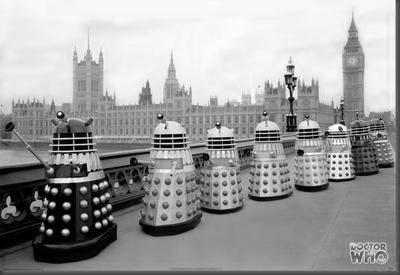 DR. WHO black and white poster