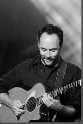 Dave Matthews black and white poster