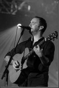 Dave Matthews black and white poster