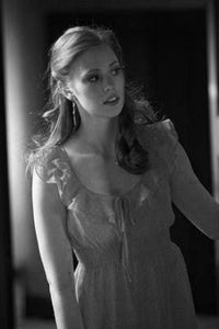 Deborah Ann Woll black and white poster