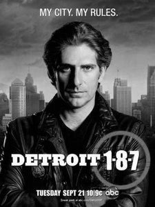 Detroit 187 black and white poster