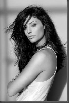 Erica Cerra black and white poster