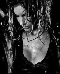 Faith Hill black and white poster