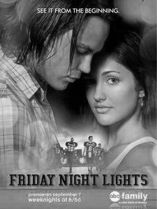 Friday Night Lights black and white poster