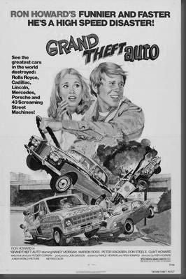 Grand Theft Auto Poster Black and White Mini Poster 11"x17"