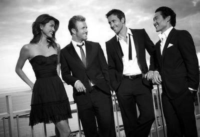 Hawaii Five 0 black and white poster