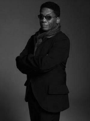 Herbie Hancock black and white poster