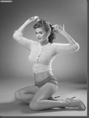 Isla Fisher black and white poster