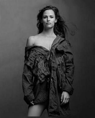 Jennifer Garner black and white poster