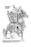 Lunar Module Cutaway poster tin sign Wall Art