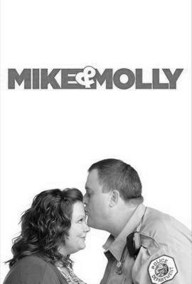 Mike And Molly black and white poster