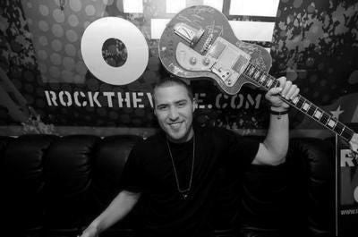 Mike Posner black and white poster