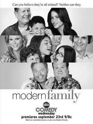 Modern Family black and white poster