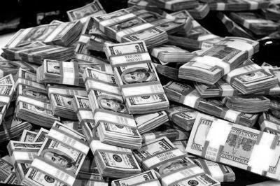 Money Poster Black and White Mini Poster 11"x17"