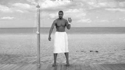 Isaiah Mustafa Poster Black and White Mini Poster 11