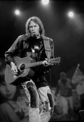Neil Young Poster Black and White Mini Poster 11