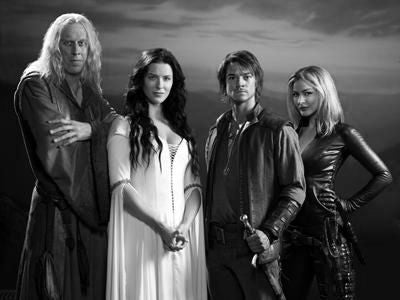 Legend Of The Seeker black and white poster