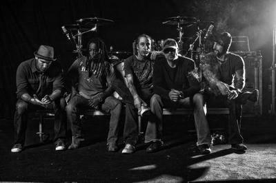 Sevendust black and white poster