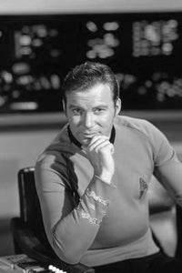 William Shatner Poster Black and White Mini Poster 11"x17"