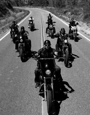 Sons Of Anarchy Black and White Poster 24x36 The Poster Depot