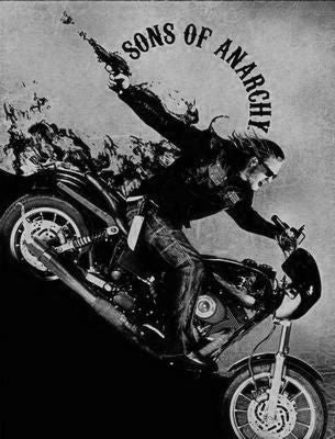 Sons Of Anarchy Black and White Poster 24x36 The Poster Depot