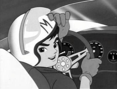 Speedracer black and white poster