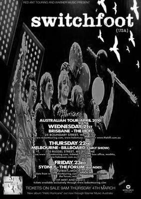 Switchfoot black and white poster