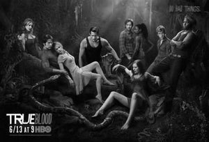 True Blood Poster Black and White Mini Poster 11"x17"