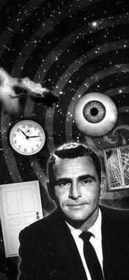 Twilight Zone Poster Black and White Mini Poster 11
