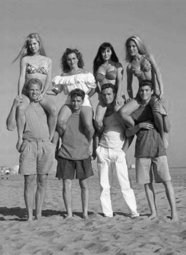 Beverly Hills 90210 black and white poster