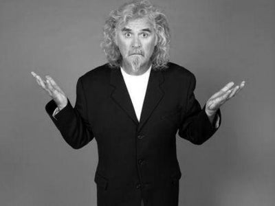 Billy Connolly Black and White Metal Poster Choose Style The Poster Depot