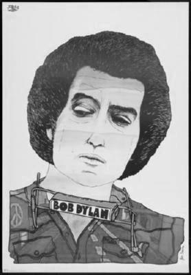 Bob Dylan poster tin Metal Print Wall Art