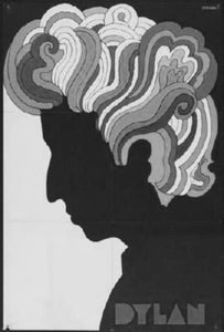 Bob Dylan black and white poster