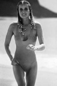 Bo Derek Metal Poster Print Black and White